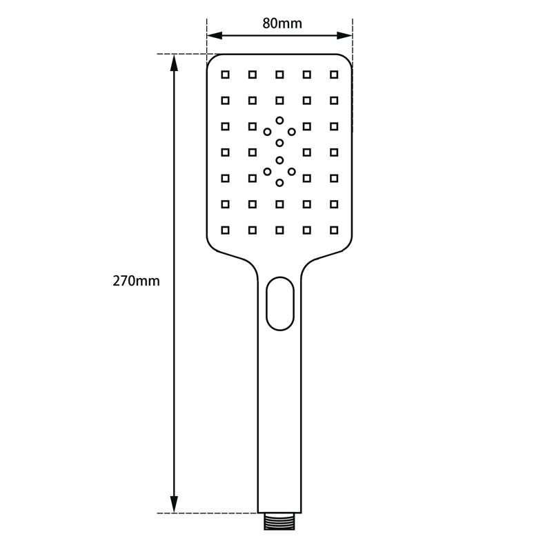 Brushed Brass 3 Functions Handheld Shower