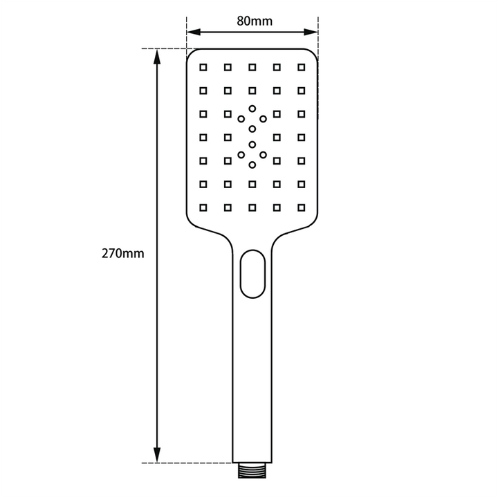 Brushed Brass 3 Functions Handheld Shower