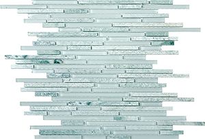 GLASSTONE GREEN OPAL BULLET MIXED MOSAIC 305x305MM - PT- EV- SES03-BUL