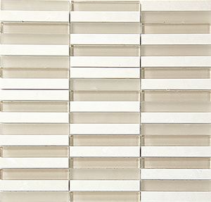 GLASSTONE VANILLA MIXED MOSAIC 15X100MM - PT- EV- SES05-15100