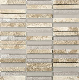 GLASSTONE EMPERADOR LIGHT MIXED MOSAIC 15X100MM - PT- EV- SES21-15100