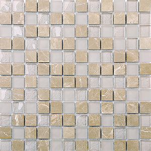 GLASSTONE EMPERADOR LIGHT MIXED MOSAIC 25X25MM - PT- EV- SES21-25