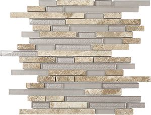 GLASSTONE EMPERADOR LIGHT MINIBRICK MOSAIC 300X305MM - PT- EV- SES21-MINIBRICK