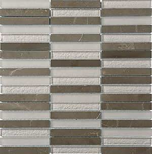 GLASSTONE VILLA MIXED MOSAIC 15X100MM/SH300x305MM - PT- EV- SES23-15100