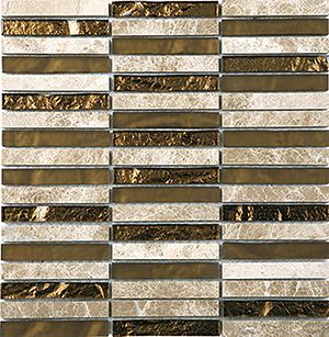 GLASSTONE NEW DUBAI MIXED MOSAIC 15X100MM - PT- EV- SES33-15100