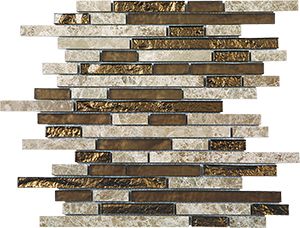 GLASSTONE NEW DUBAI MINIBRICK MIX MOSAIC 300X305MM - PT- EV- SES33-MINIBRICK