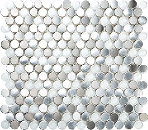 METAL MOON STONE ROUND 20MM MOSAIC 300x280MM - PT- EV- SMG01-R20