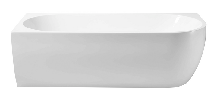 1700x800x600mm Gina Left Corner Matte White