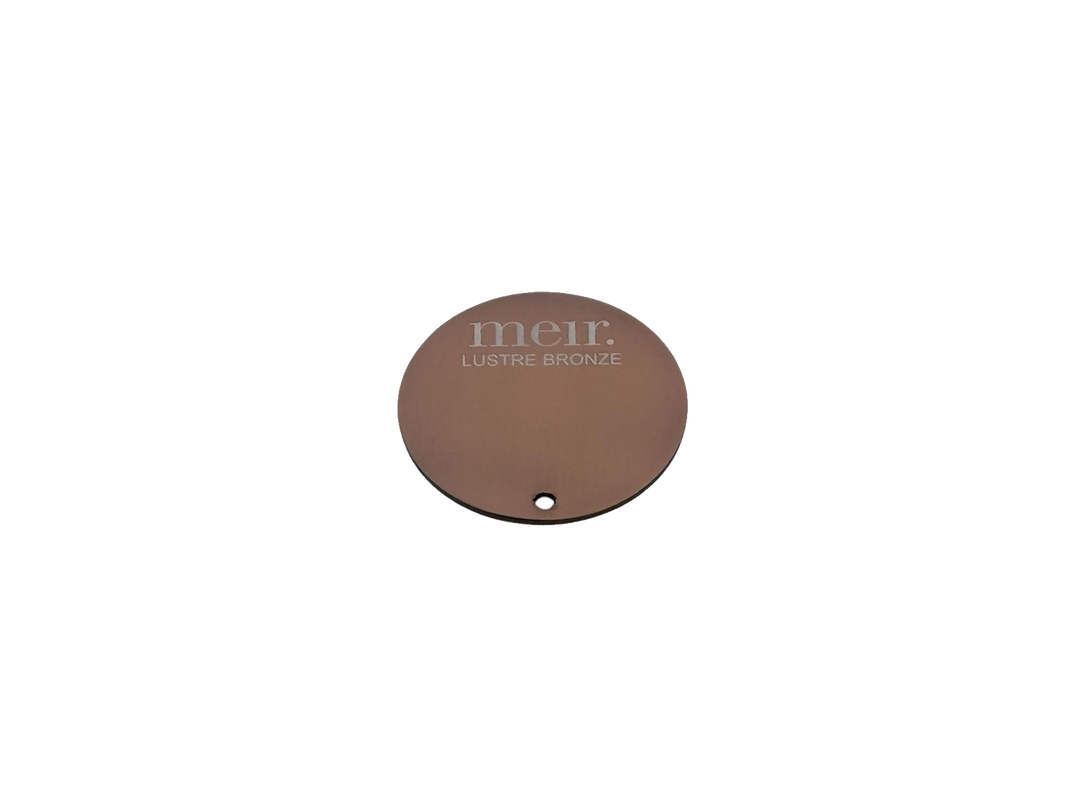 Round Colour Sample Disc - Lustre Bronze