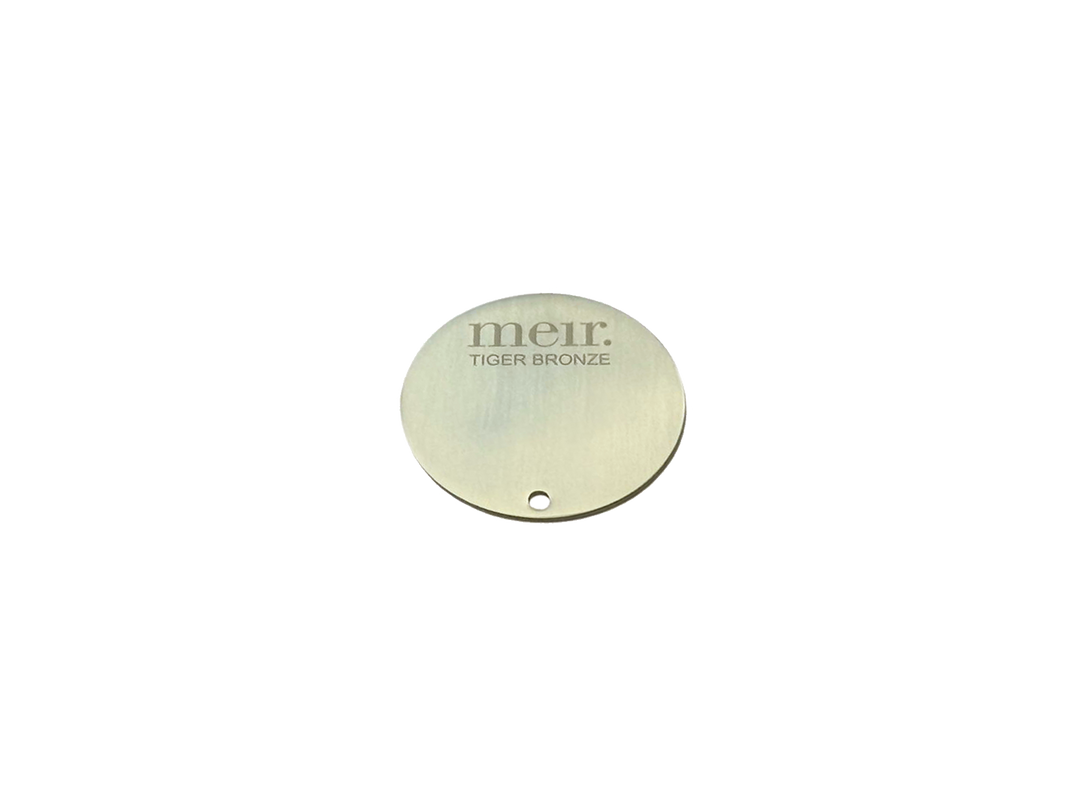 Round Colour Sample Disc - PVD Tiger Bronze