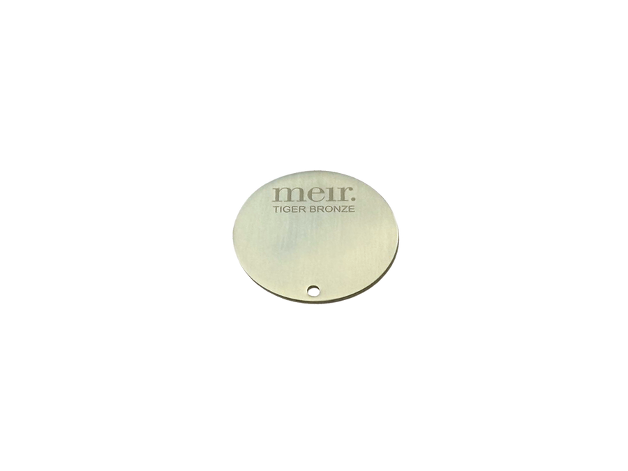 Round Colour Sample Disc - PVD Tiger Bronze