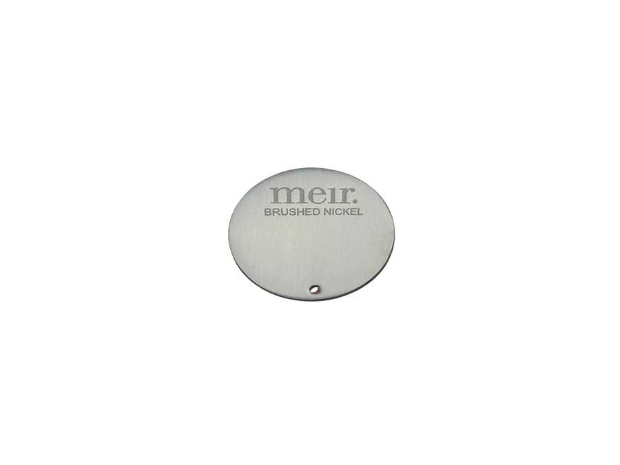 Round Colour Sample Disc - Brushed Nickel