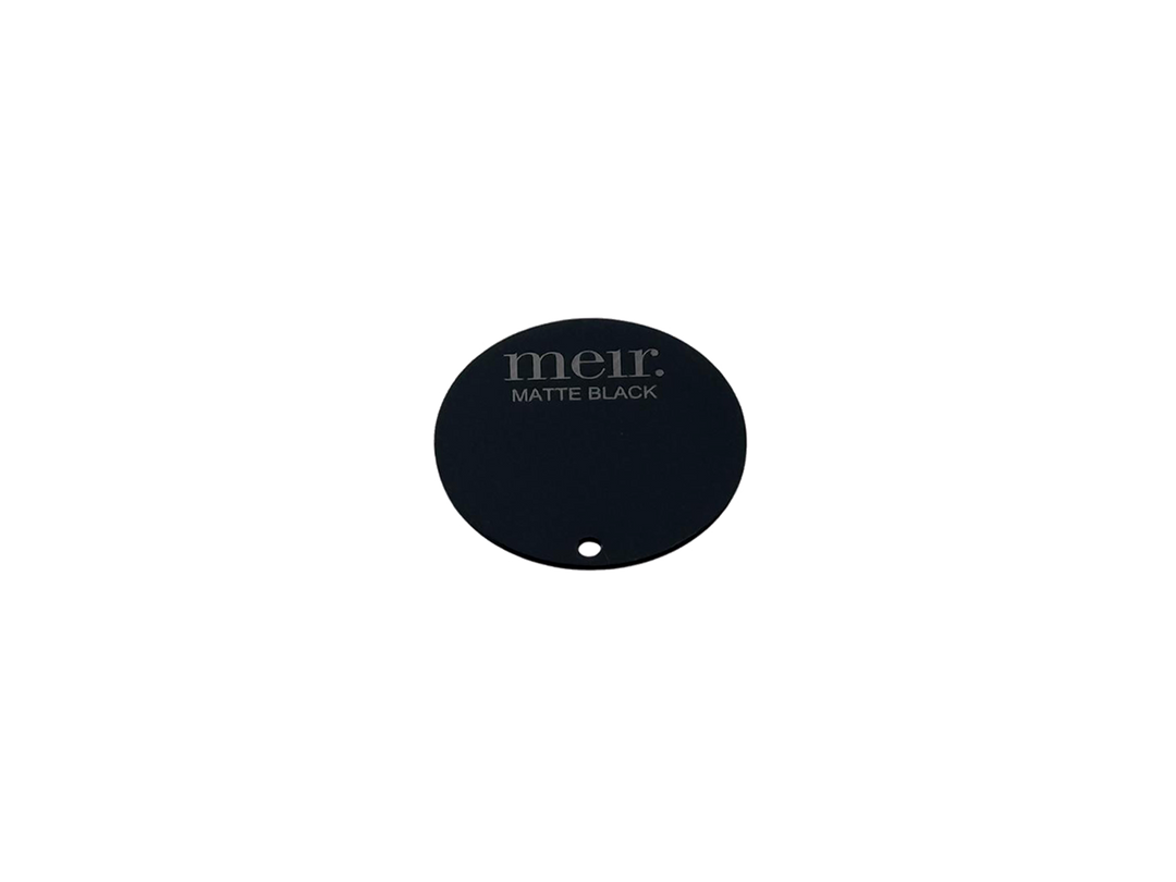 Round Colour Sample Disc - Matte Black