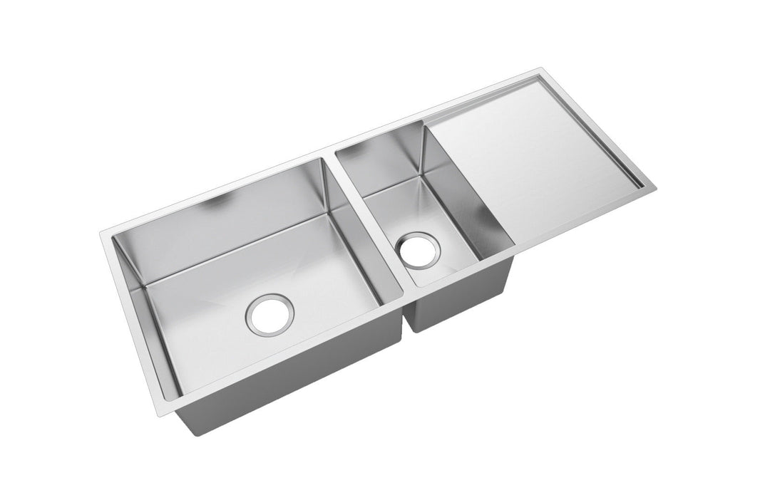 1160x460x230mm 1.2mm Handmade Top/Undermount One and a half Bowls Kitchen Sink