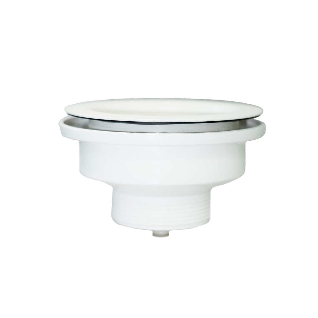 90/114mm Matte White Kitchen Sink Waste