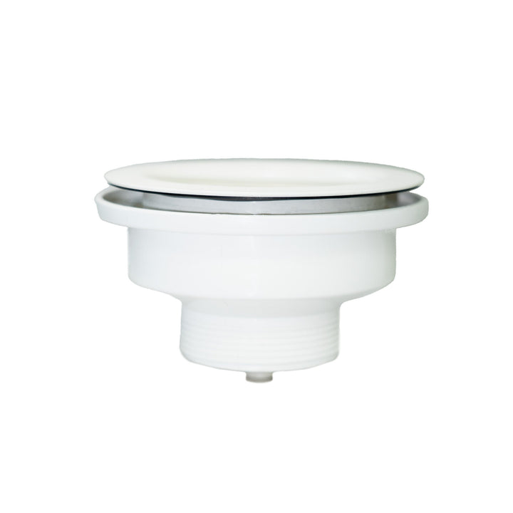 90/114mm Matte White Kitchen Sink Waste