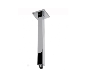 Square Chrome Ceiling Shower Arm 600mm