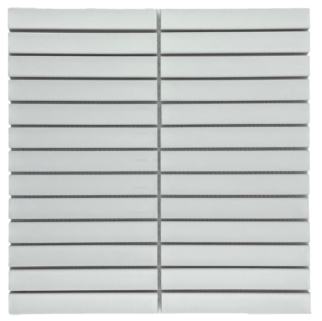 CONCAVE WHITE STACK GLOSS CHIP SIZE 20X145X8MM SHEET SIZE 299X296 JJHVAXW44900 - CONCAVE WHITE STACK GLOSS -09