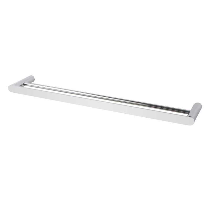 RUSHY Brushed Nickel Double Towel Rail 600mm