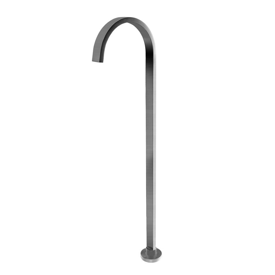 Norico Square Burshed Nickel Stainless Steel Freestanding Bath Spout