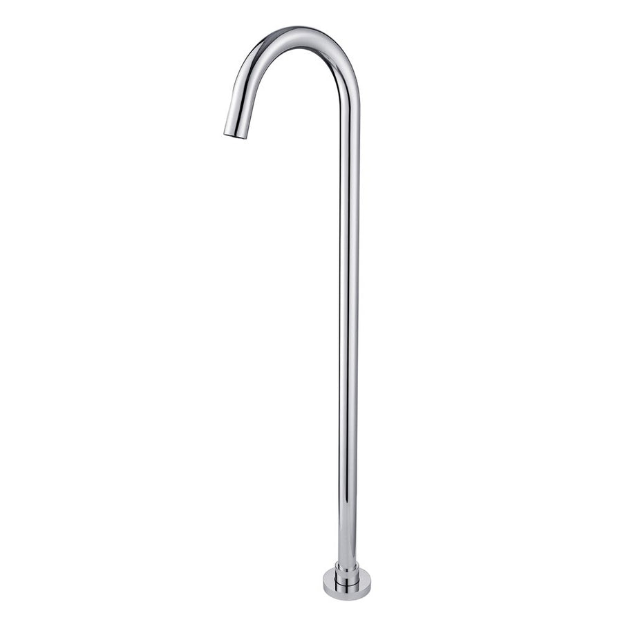 Norico Pentro Round Chrome Stainless Steel Freestanding Bath Spout