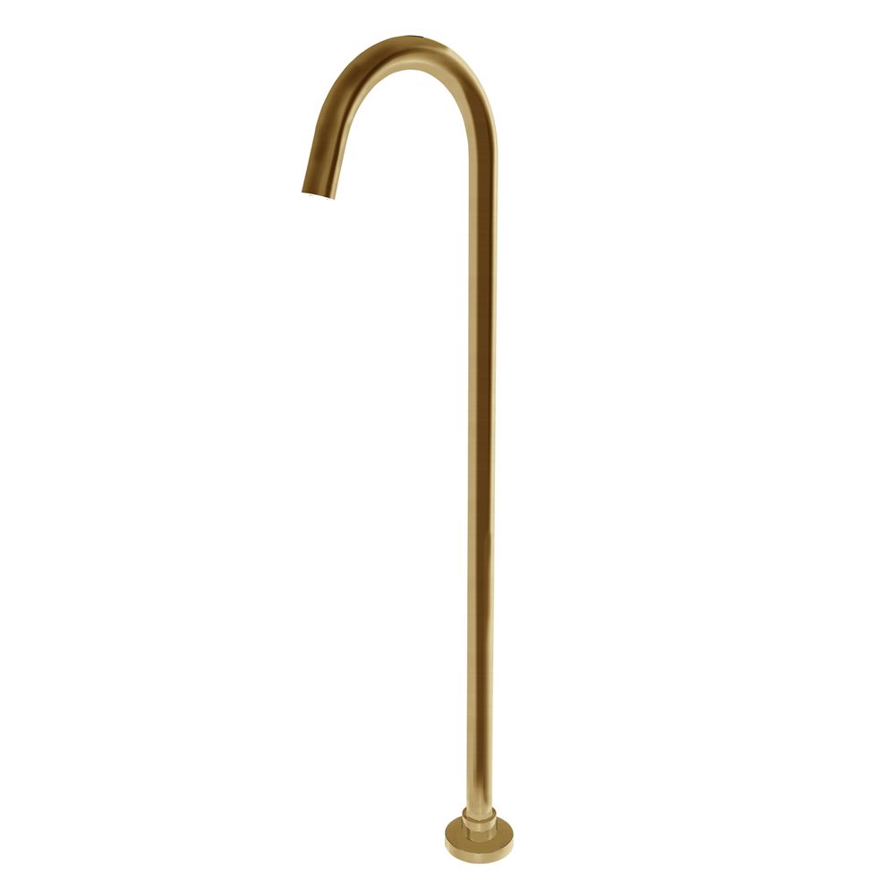 Norico Pentro Round Brushed Yellow Gold Stainless Steel Freestanding Bath Spout