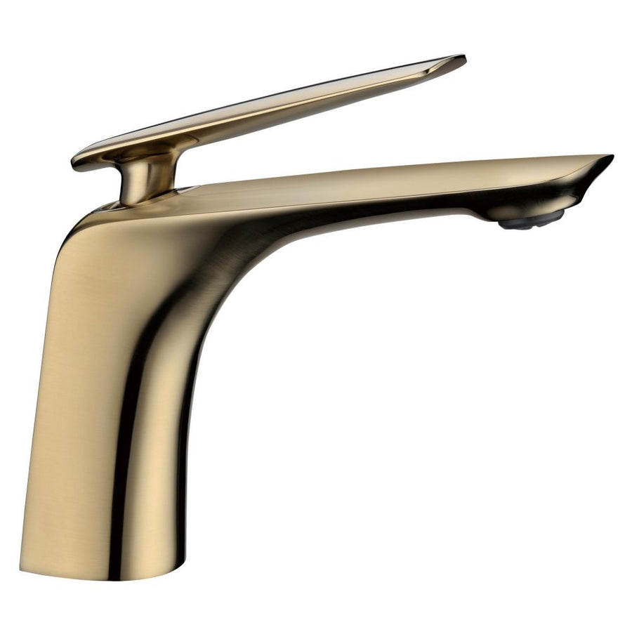 Norico Bellino Brushed Yellow Gold Basin Mixer