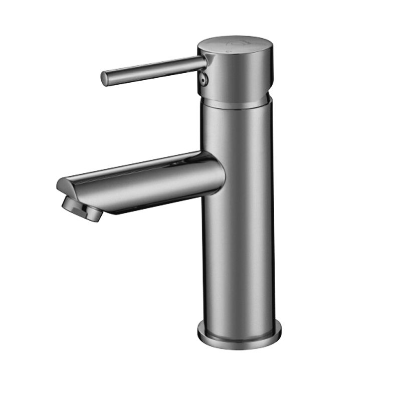 Norico Pentro Brushed Nickel Round Basin Mixer