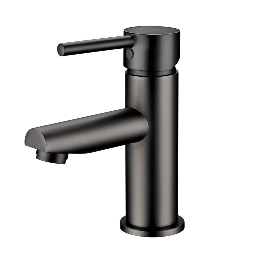 Norico Pentro Gun Metal Grey Round Basin Mixer