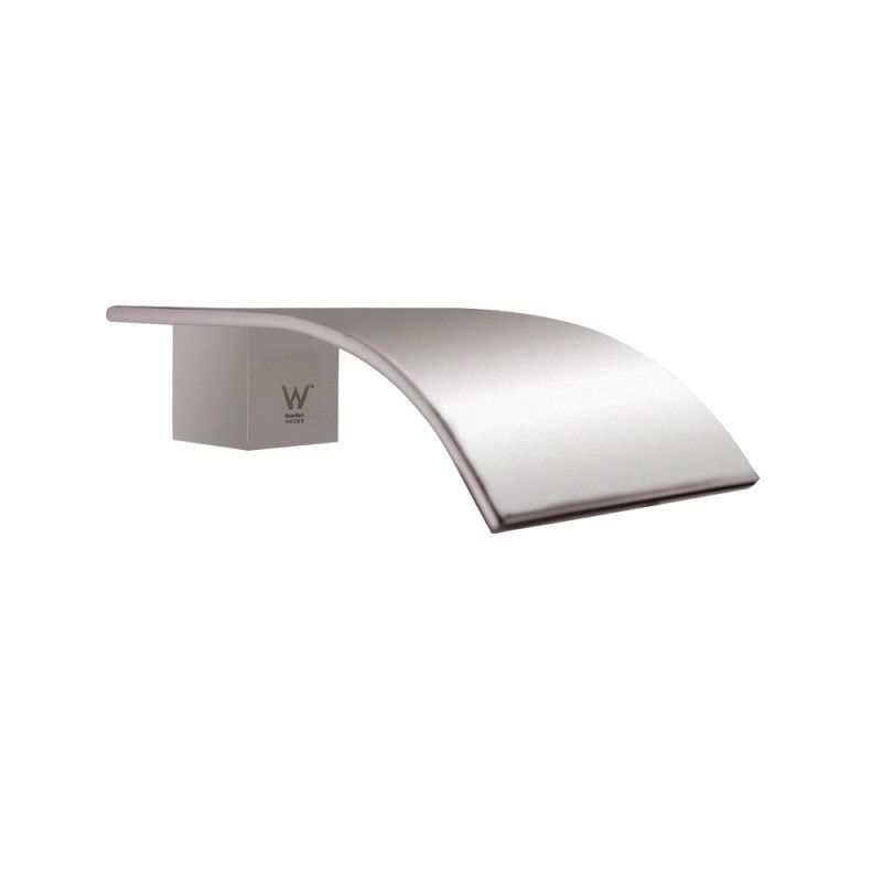 Waterfall Brushed Nickel Bathtub/Basin Wall Spout