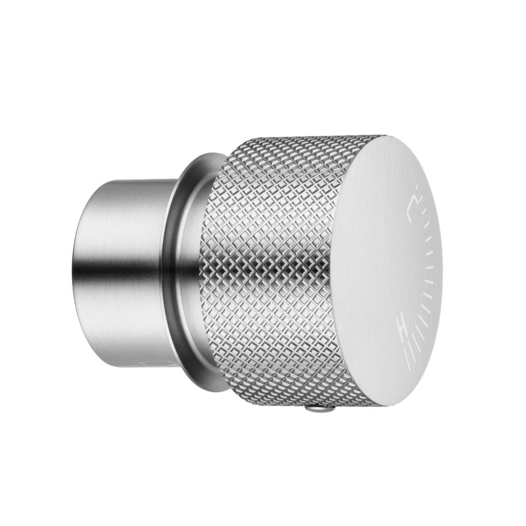 Round Brushed Nickel Progressive Wall Mixer Handle