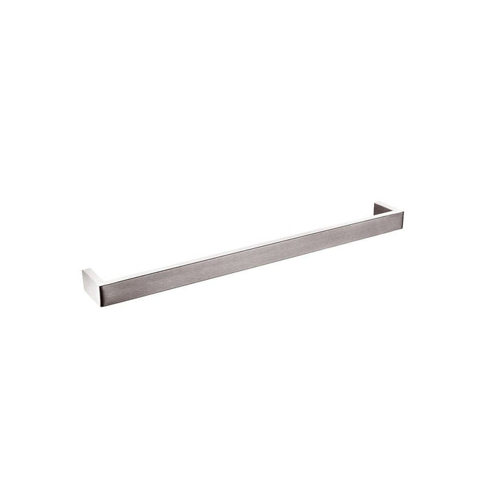 IVANO Series Square Brushed Nickel Single Towel Rail 600mm