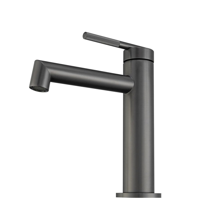 CADDENCE Series Brushed Gun Metal Grey Basin Mixer