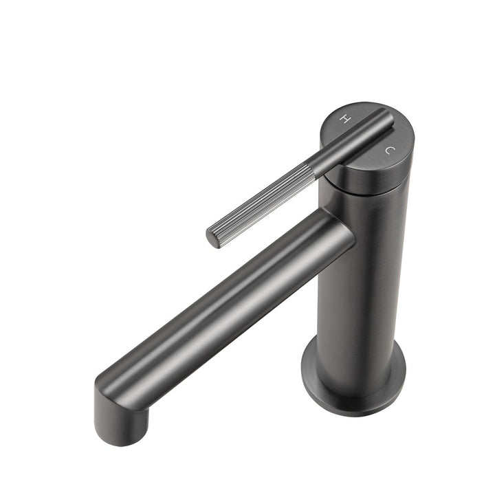 CADDENCE Series Brushed Gun Metal Grey Basin Mixer