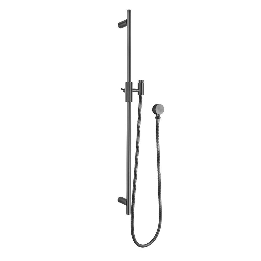 CADDENCE Series Brushed Gun Metal Grey Shower Rail without Handheld Shower