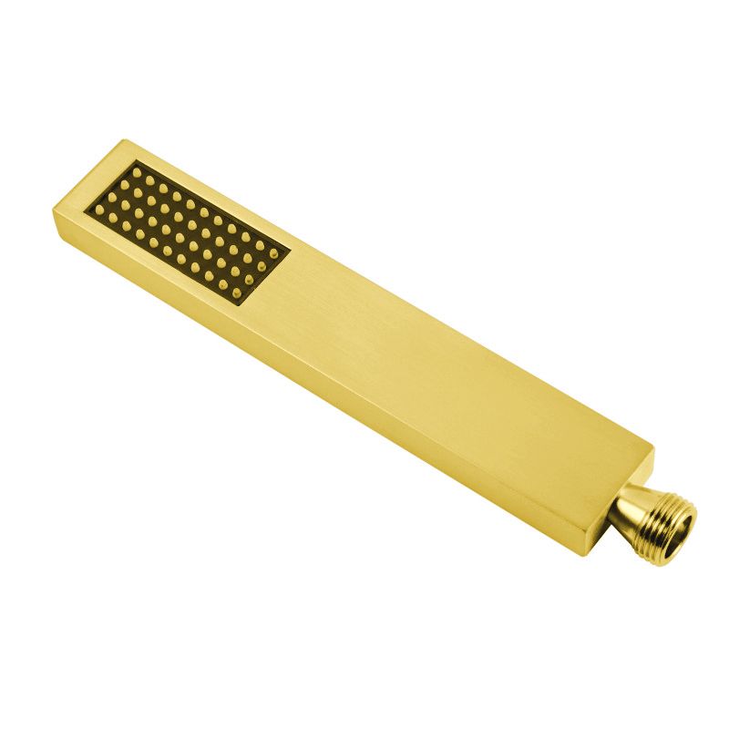 Brushed Brass Square Handheld Shower Spray Head