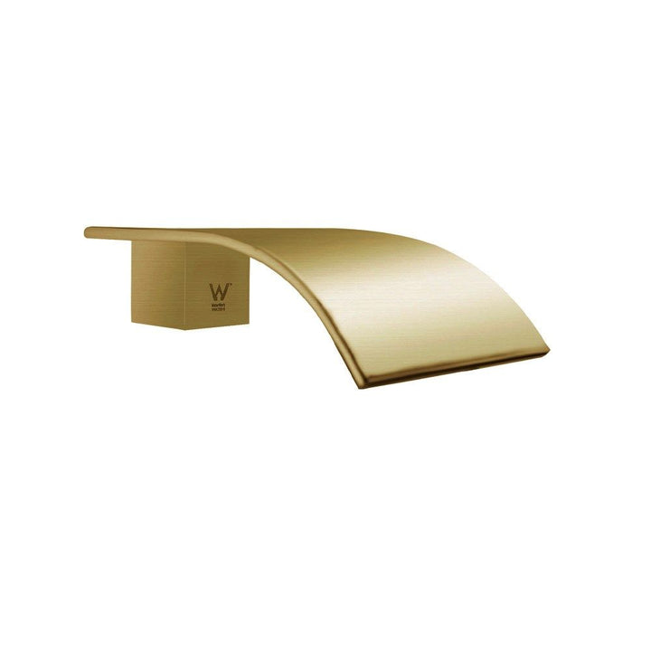 Waterfall Brushed Brass Waterfall Bathtub/Basin Wall Spout