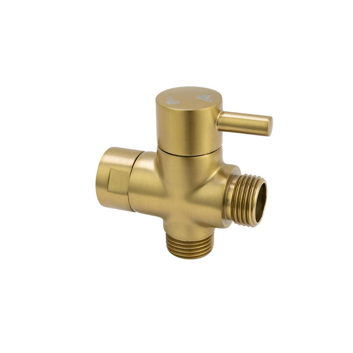 Bathroom Solid Brass Brushed Yellow Gold Toilet Bidet Spray Diverter Only