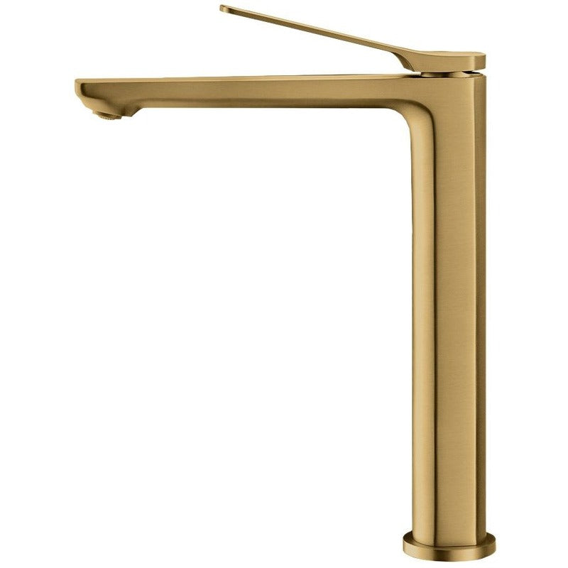 RUSHY Series Brushed Yellow Gold Tall Basin Mixer