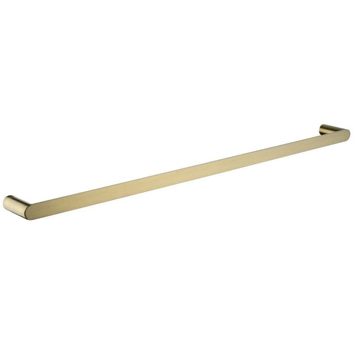 RUSHY Brushed Brass Single Towel Rail 800mm