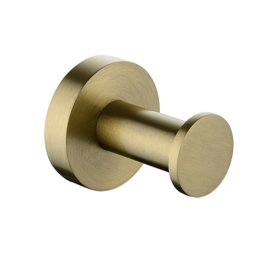 LUCID PIN Series Brushed Yellow Gold Robe Hook