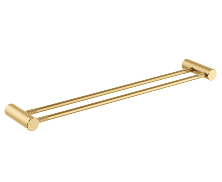 CADDENCE Series Brushed Yellow Gold Double Towel Rail 600mm