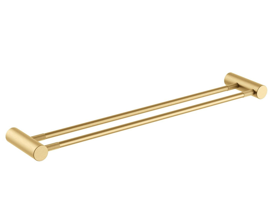 CADDENCE Series Brushed Yellow Gold Double Towel Rail 600mm