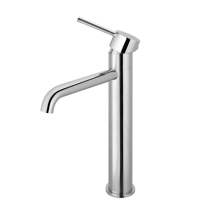 LUCID PIN Series Round Chrome Tall Basin Mixer