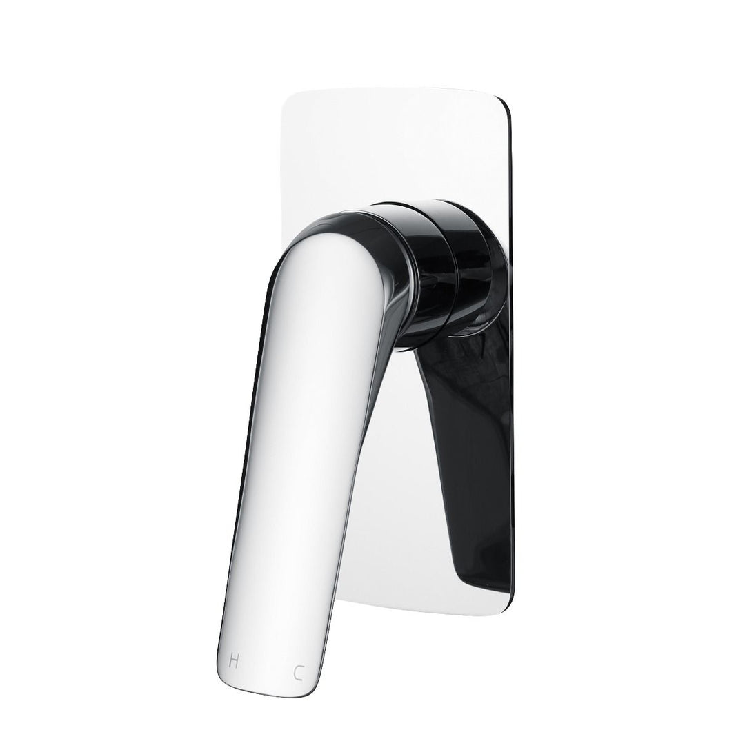 AU Square Chrome Shower/Bath Wall Mixer