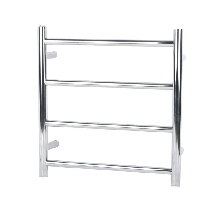 Round Chrome Electric Heated Towel Rack 4 Bars