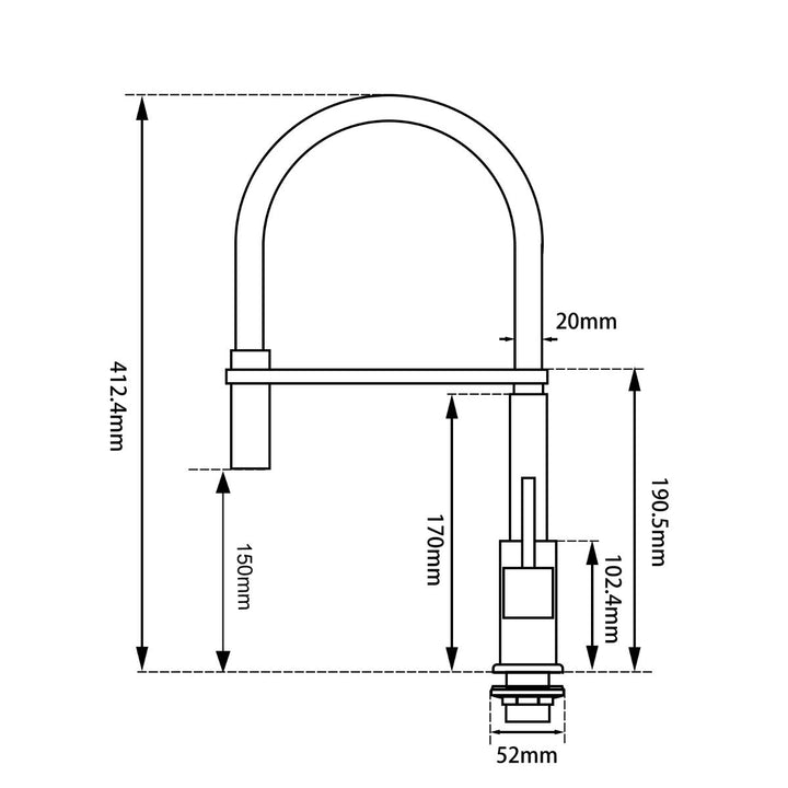 Brushed Nickel Kitchen Sink Mixer Tap