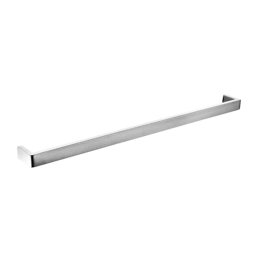 IVANO Series Square Chrome Single Towel Rail 800mm