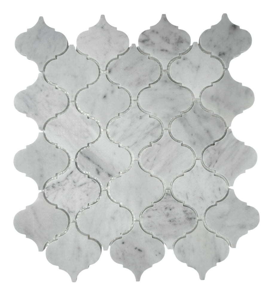 ARABESQUE CARRARA HONED SHEET SIZE 305X327X7 - ARABESQUE CARRARA HONED -02