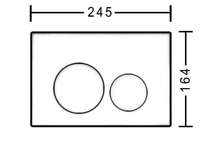 G3004111 Inspire Dual Flush Plate Round Chrome IS29